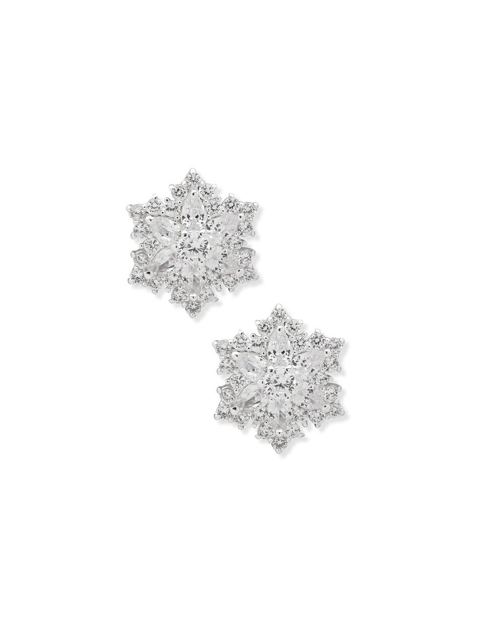 Earring Anne Klein Button Snowflake Pierced   | JXD-0707714